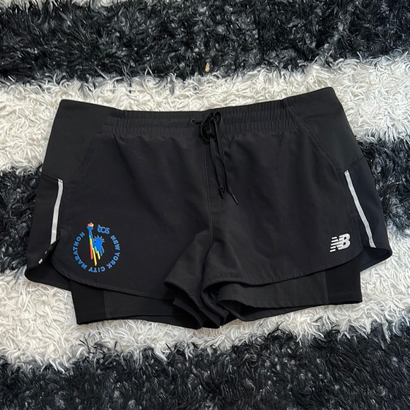 New Balance Pants - New Balance NYC Marathon 2-in-1 Impact Shorts, Large